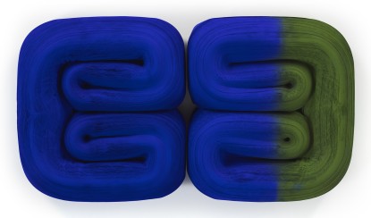 Jae Ko, JK1054 Ultramarine and Green, 2023